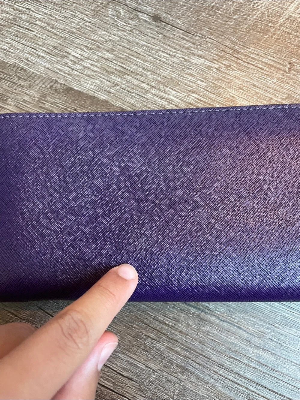 Michael Kors Deep Purple Zip Wallet
